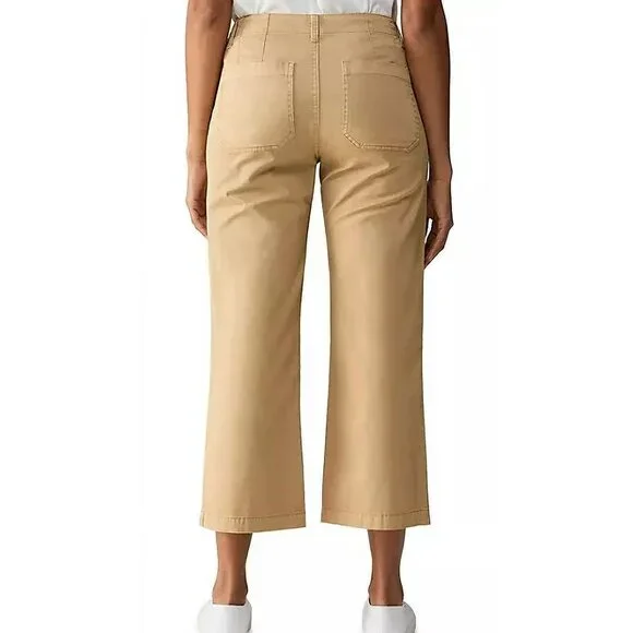 Women's Juliet Black Twill Crop Pants - Picture 2 of 8